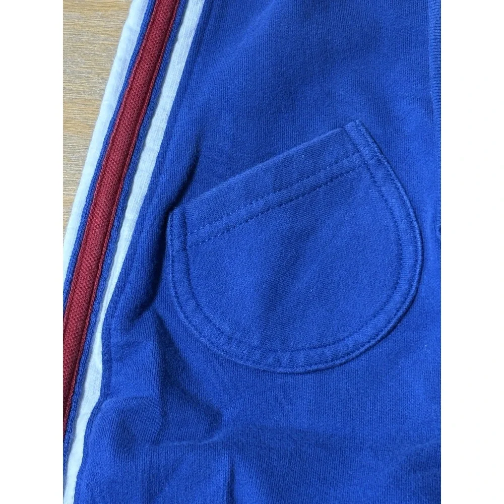 Vintage Oshkosh b'gosh 18m overalls jump bodysuit romper Blue Red Striped
